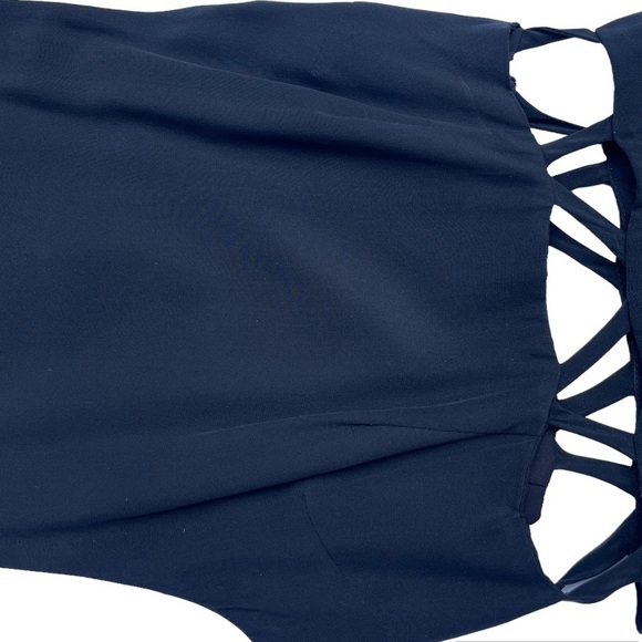 Mara Hoffman Adorable Cutout Midi Bateau Neckline Midi Length Dress Black Size 0 - Picture 3 of 5